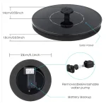 Solar Fountain with 6 Nozzles - 1.4W Solar Panel Floating Water Pump for Bird Baths, Pools,Garden DIY Waterfall Yard Decor - Image 25