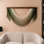Wooden Arc-shaped Decorative Tapestries, Home Living Room Wall Hangings, Hand-woven Decorative Tapestries 100x70cm/100x60cm - Image 15