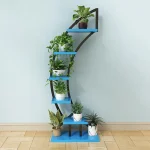 Planter Holder Wood Plant Stands Indoor Balcony Flower Pot Plant Stand Tree Shelf Flower Display Rack Planter Stands - Image 9