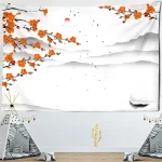 Tapestry landscape painting scenery wall hanging home decoration tapestry bedroom living room wall hanging cloth - Image 18