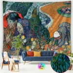 Tapestry World Famous Painting Van Gogh Tapestries Printed  Wall Hanging Rural Landscape Home Decoration Bedroom Decor Wall Ar - Image 36