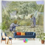 Tapestry World Famous Painting Van Gogh Tapestries Printed  Wall Hanging Rural Landscape Home Decoration Bedroom Decor Wall Ar - Image 22