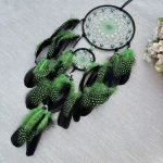 Dream Catcher With Luminous Beads Hand-woven Colorful Feathers Wind Chimes Living Room Bedroom Hanging Ornaments Wall Decoration - Image 4
