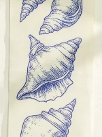 Boho Shell & Conch Wall Tapestry, White Hanging Decor Tapestries with Tassel, Beach Style Home Wall Art for Bedroom, Living Room - Image 12