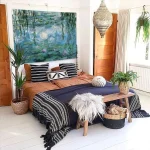 Tapestry Water Lilies By Claude Monet Oil Paintings Flowers Wall Hanging Art Home Decor Polyester Tapestry for Living Room Bedro - Image 5