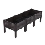 Plastic Raised Garden Bed with Legs Raised Planter Box Elevated Planting Container for Gardening Vegetables Fruits Flowers - Image 20