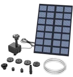 Solar Fountain with 6 Nozzles - 1.4W Solar Panel Floating Water Pump for Bird Baths, Pools,Garden DIY Waterfall Yard Decor - Image 9