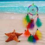 1Pcs Bead Dream Catcher Handmade Dream Catcher Net with Feathers Hanging Decoration Decor Craft Wind Chimes Home Hanging Gifts - Image 11
