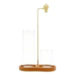 2in1 Incense Holder Anti-Ash Flying Incense Burner with Removable Glass Ash Catcher and Incense Sticks Organizer Home Decoration - Image 7