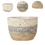 Planter Basket for Plants, Woven Container for Farmhouse Style with Waterproof Feature - Image 5