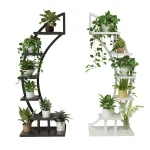 Planter Holder Wood Plant Stands Indoor Balcony Flower Pot Plant Stand Tree Shelf Flower Display Rack Planter Stands - Image 3