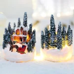 Christmas Decorations  LED Night Lights Luminous Micro Landscape House Children's Creative Gift Christmas New Year Ornaments - Image 2