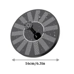 Solar Fountain with 6 Nozzles - 1.4W Solar Panel Floating Water Pump for Bird Baths, Pools,Garden DIY Waterfall Yard Decor - Image 10