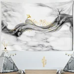 Tapestry landscape painting scenery wall hanging home decoration tapestry bedroom living room wall hanging cloth - Image 27