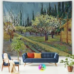 Tapestry World Famous Painting Van Gogh Tapestries Printed  Wall Hanging Rural Landscape Home Decoration Bedroom Decor Wall Ar - Image 29