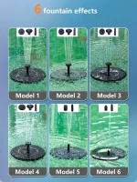 Solar Fountain Oxygen Aerator for Outdoor Pool Fish Tank Automatic Floating Fountain Garden Courtyard Mini Water Pump Aquarium - Image 2