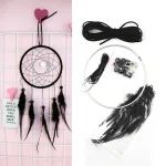 DIY For Dream Catcher Kit for Indoor and Home Use Create Custom Car and Bedroom Decorations with Iron and Wood