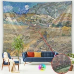 Tapestry World Famous Painting Van Gogh Tapestries Printed  Wall Hanging Rural Landscape Home Decoration Bedroom Decor Wall Ar - Image 50