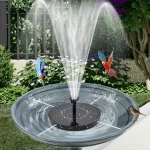 Solar Fountain with 6 Nozzles - 1.4W Solar Panel Floating Water Pump for Bird Baths, Pools,Garden DIY Waterfall Yard Decor - Image 20