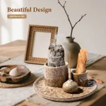 4-in-1 Ceramic Incense Burner for Aromatherapy Meditation Yoga and Home Decor Includes Sage Holder and Incense Holder for Sticks - Image 3