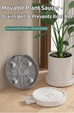Mobile Planter Tray, Modern Style, Silent Casters, Thickened & Reinforced, Hidden Design, High Load-Bearing Plant Saucer - Image 17