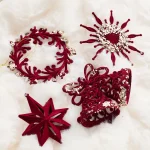 Christmas Tree Decorations Candy Cane Snowflake Balls Red Pendant Hanging Home Party Christmas Winter 2026 New Year Decors - Image 3
