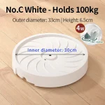 Mobile Planter Tray, Modern Style, Silent Casters, Thickened & Reinforced, Hidden Design, High Load-Bearing Plant Saucer - Image 10