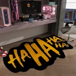 Creative Haha Rugs for Bedroom Irregular Shapes Living Room Decoration Carpet Washable E-sports Floor Mat Anti-slip Lounge Rug - Image 19