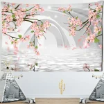 Tapestry landscape painting scenery wall hanging home decoration tapestry bedroom living room wall hanging cloth - Image 12