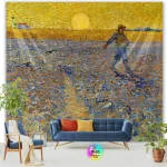 Tapestry World Famous Painting Van Gogh Tapestries Printed  Wall Hanging Rural Landscape Home Decoration Bedroom Decor Wall Ar - Image 47