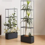 Planter Box with Trellis Plant Pot Vertical Gardening Self Watering Tomato - Image 3