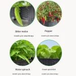 Plastic Raised Garden Bed with Legs Raised Planter Box Elevated Planting Container for Gardening Vegetables Fruits Flowers - Image 5