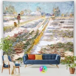 Tapestry World Famous Painting Van Gogh Tapestries Printed  Wall Hanging Rural Landscape Home Decoration Bedroom Decor Wall Ar - Image 18
