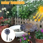 Solar-powered Water Fountain Ground-insertion Fountain Floating Fountain Petal-shaped Fountain Garden Decoration - Image 2
