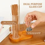 2in1 Incense Holder Anti-Ash Flying Incense Burner with Removable Glass Ash Catcher and Incense Sticks Organizer Home Decoration - Image 5