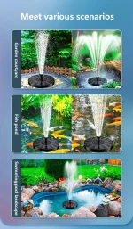 Solar Fountain Oxygen Aerator for Outdoor Pool Fish Tank Automatic Floating Fountain Garden Courtyard Mini Water Pump Aquarium - Image 11