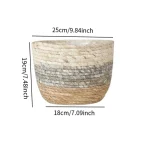Planter Basket for Plants, Woven Container for Farmhouse Style with Waterproof Feature - Image 6