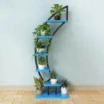 Planter Holder Wood Plant Stands Indoor Balcony Flower Pot Plant Stand Tree Shelf Flower Display Rack Planter Stands - Image 6
