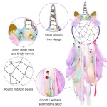 Colorful Dream Catchers Handmade Wall Hanging Decoration for Girl Bedroom Window Bedside Ornaments Make Wish Blessing Birth Gift - Image 3