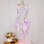 Colorful Dream Catchers Handmade Wall Hanging Decoration for Girl Bedroom Window Bedside Ornaments Make Wish Blessing Birth Gift - Image 4