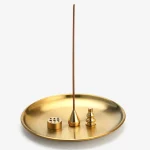 3 In 1 Incense Burner Brass Incense Holder 5.5 Inch Incense Sticks/Coil In Supporter Desktop Ornament Living Room Home Decor - Image 8