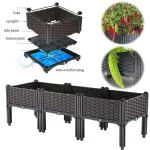 Plastic Raised Garden Bed with Legs Raised Planter Box Elevated Planting Container for Gardening Vegetables Fruits Flowers - Image 3