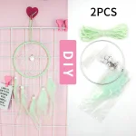 DIY For Dream Catcher Kit for Indoor and Home Use Create Custom Car and Bedroom Decorations with Iron and Wood - Image 8