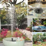 Solar Fountain with 6 Nozzles - 1.4W Solar Panel Floating Water Pump for Bird Baths, Pools,Garden DIY Waterfall Yard Decor - Image 24