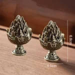 Vertical Incense Burner Mini Alloy Hollow Incense Holder Portable Tabletop Ornament Home Aromatherapy Burner Desk Decoration - Image 9