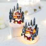 Christmas Decorations  LED Night Lights Luminous Micro Landscape House Children's Creative Gift Christmas New Year Ornaments - Image 3