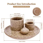 4-in-1 Ceramic Incense Burner for Aromatherapy Meditation Yoga and Home Decor Includes Sage Holder and Incense Holder for Sticks - Image 2