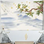 Tapestry landscape painting scenery wall hanging home decoration tapestry bedroom living room wall hanging cloth - Image 16