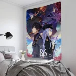 Anime 86 Eighty Six Tapestry Background Art Decor For Bedroom Living Room Bar Garden Outdoor  Wall Decor - Image 7
