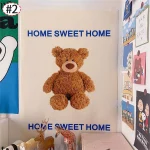 Room Decoration Kawaii Wall Tapestry Hanging Cloth Background Bedroom Wall Bedspread Dormitory Room Decoration Anime Tapestries